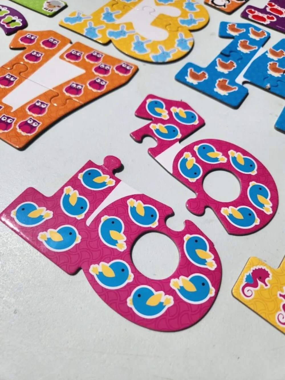 Learning Resources Number Toddler Toy Puzzle Cards 40-piece set for ages 3 and u